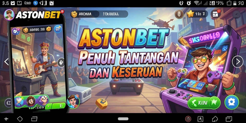 Screenshot gameplay ASTONBET menampilkan aksi seru dalam permainan arcade.