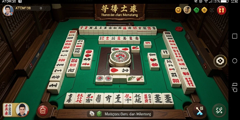 Gameplay seru ATOM138 dengan tantangan Mahjong yang menarik.