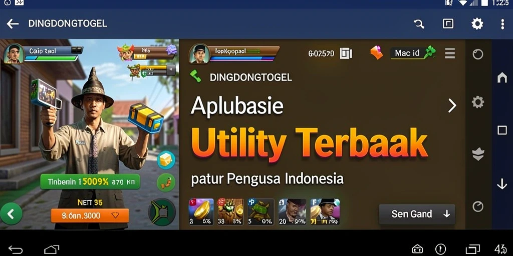 Screenshot utama DINGDONGTOGEL yang menunjukkan alat utility yang bermanfaat.