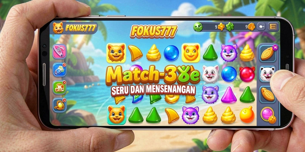 Tampilan gameplay menarik dari FOKUS777 yang penuh warna.