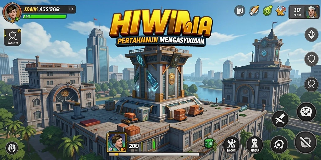Gameplay HIWIN menara pertahanan yang strategis dan mendebarkan.