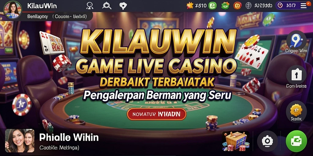 Tampilan gameplay KILAUWIN yang seru dan interaktif di Live Casino.