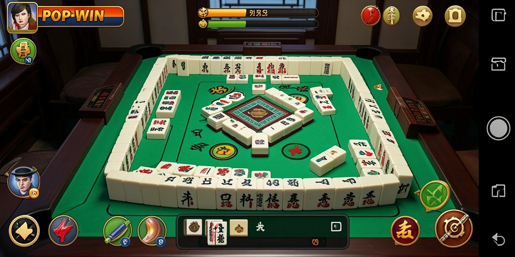 Tampilan gameplay Mahjong yang seru dan penuh tantangan.