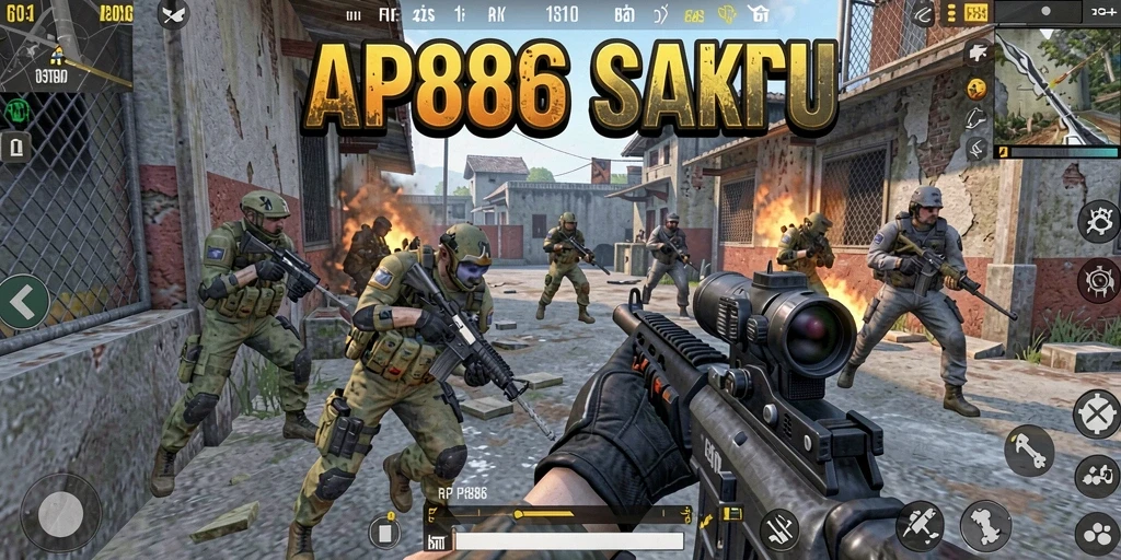 Tampilan gameplay seru dan menegangkan dalam RP886.