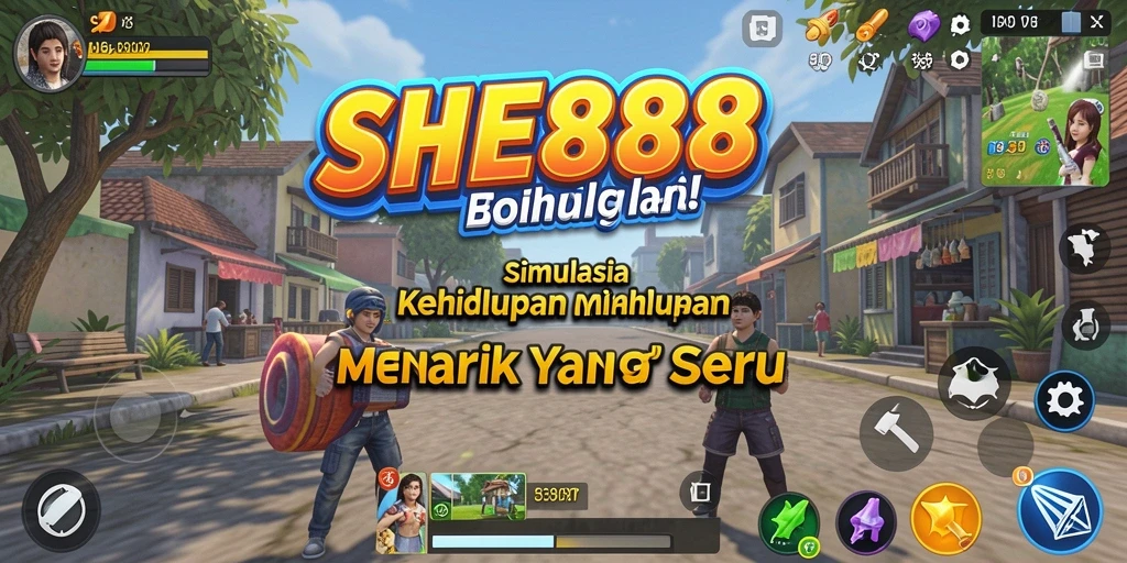 Tangkapan layar permainan SHE888 menampilkan pengalaman simulasi yang hidup dan menarik.