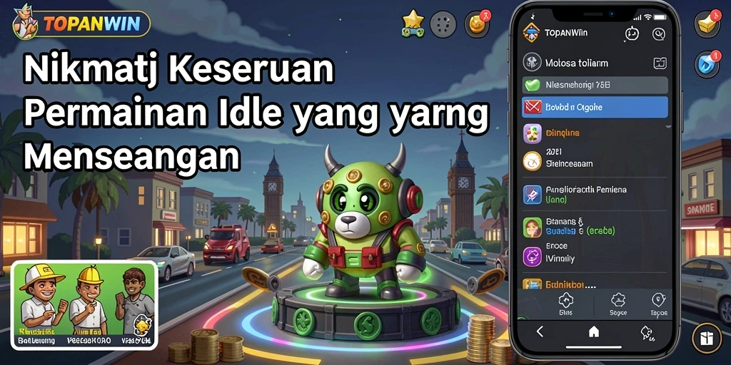 Screenshot gameplay TOPANWIN menampilkan keseruan permainan Idle yang seru.